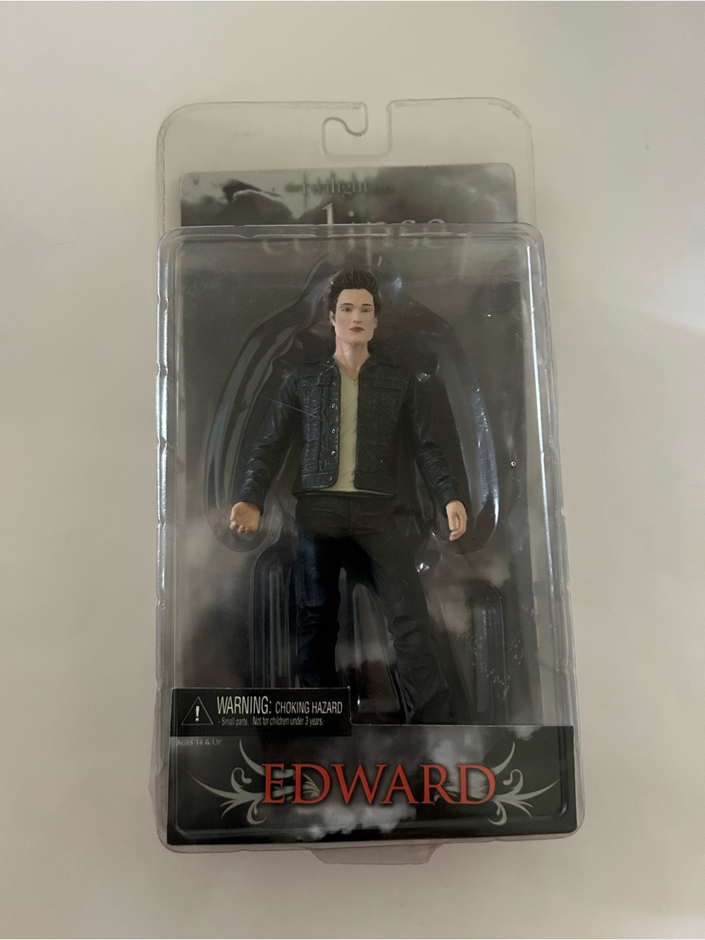 Edward Cullen Eclipse Figurine Action Figure in Black Jacket and Cream Shirt